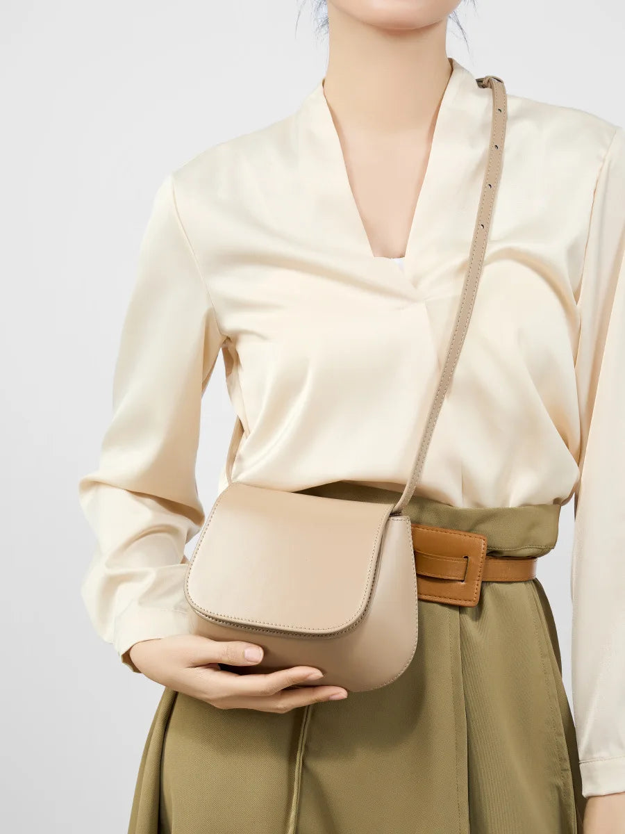 2026 Genuine leather Underarm cowhide  handbags women vintage shoulder bag luxury bags womens high quality