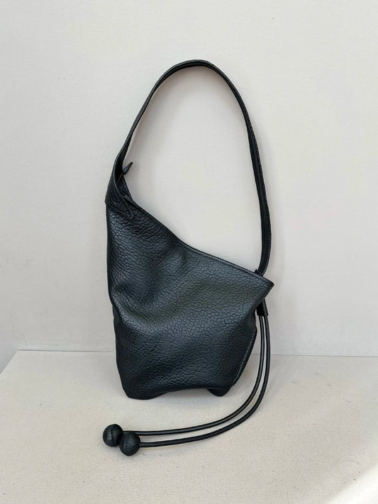 Niche Stylish A Sense of Ease Elephant Pattern Croissant Tote Luxury Real Leather Sheepskin Women Flap Messenger Bag Thin