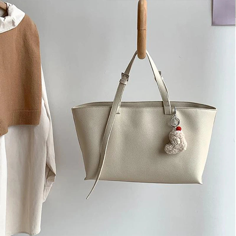 Casual Soft Tote Soft Leather Shoulder Bags For Women Large Shopper Purses Women's Hand-held Design Handbags And Purses